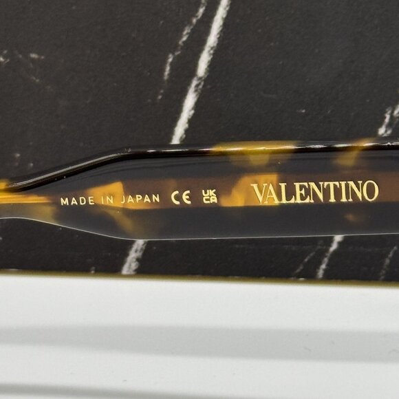 NEW VALENTINO SUNGLASSES WOMEN HAVANA EYEWEAR VALENTINO V-GOLD-II VLS-162B main image 8